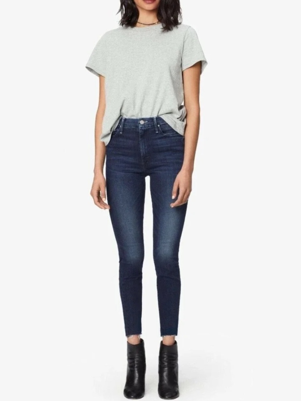 Mother High Waisted Looker Jeans in Tongue and Chic